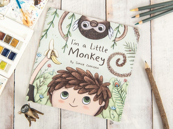 I'm a Little Monkey Signed Illustrated Children's Picture Book - Etsy