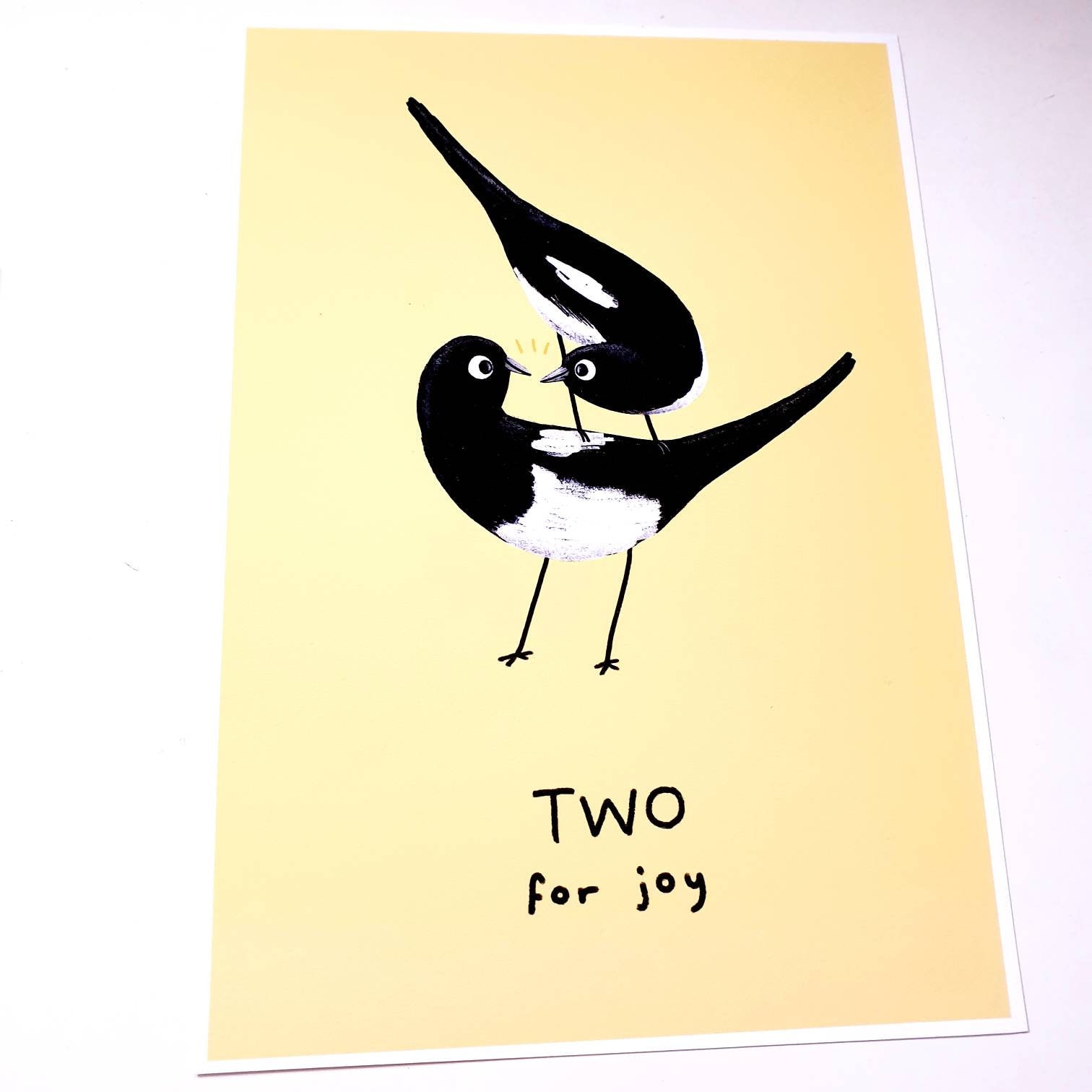 アート・デザイン・音楽 Cipe Pineles: Two Remembrances Two for Joy Magpie Rhyme Signed Fine Art Print - New Baby Twins