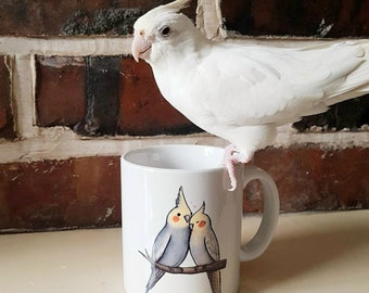 Cockatiel Cuddle Mug