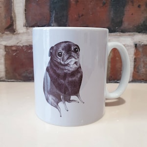 Sweet Black Pug Mug
