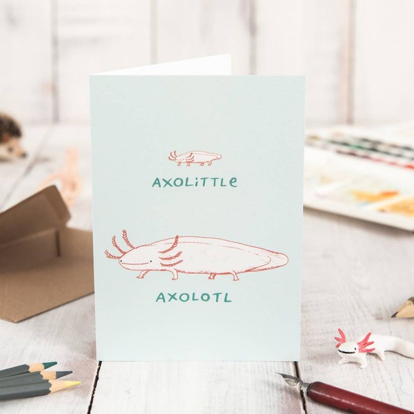 Axolittle Axolotl Card