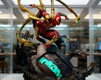 Iron Spider Fanart STL Statue Print File