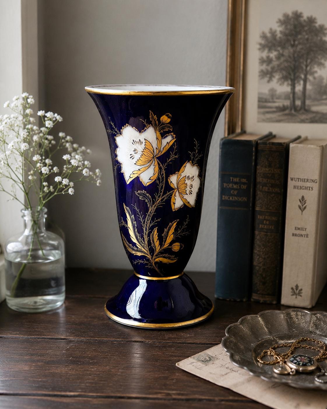 West German Blue Vase - Etsy