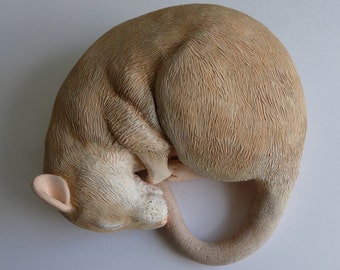 CUSTOM Fancy Rat Sculpture Pet Rat Ornament Medium Size