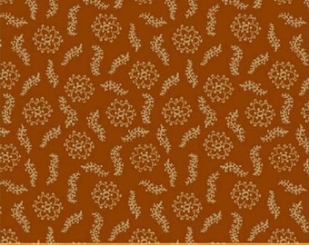 Civil War Reproduction Bristle Creek by 12 Yard R22 7896-0111 Farmhouse Red Yellow Floral Buds by Paula Barnes for Marcus 100/% Cotton