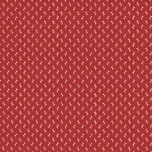 LIBERTY LEGACY ~ Civil War Reproduction Quilt Fabric ~ Sheryl Johnson - Marcus ~ Courageous Calico - R3110995D ~ Red ~ Sold by the 1/2 Yard