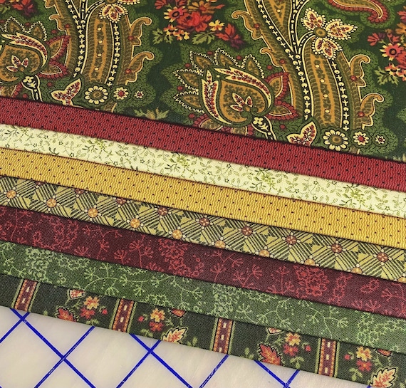 8 Civil War Reproduction Quilt Fabric Fat Quarters EDISON & Etsy
