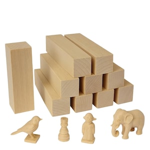 Gardj Basswood Carving Blocks – Soft Whittling Wood for Beginners & Kids – Premium Carving Blanks for Creative Wood Projects