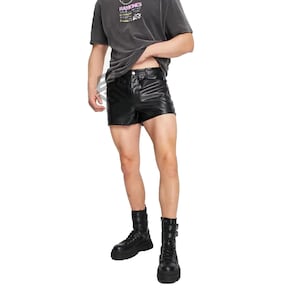 Men&#39;s Leather Shorts Genuine Sheep Leather Short High Quality Handmade Real Leather Causal Wear shorts