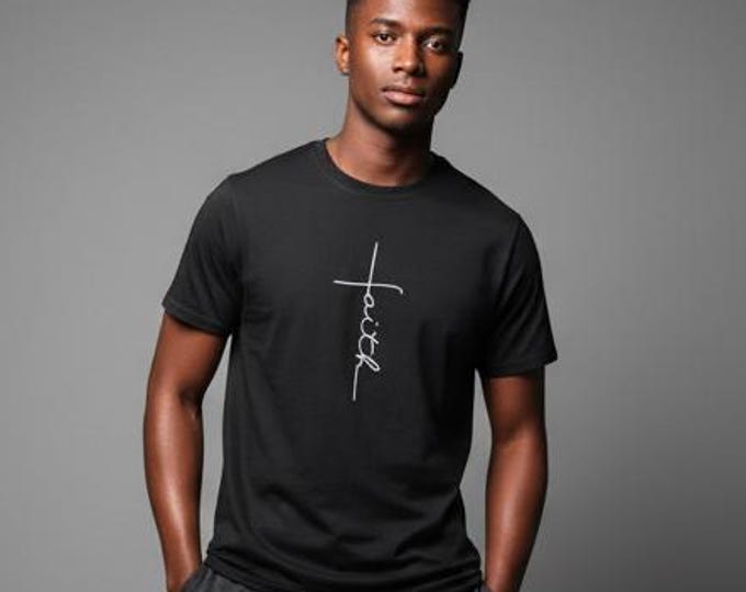 Faith Cross Graphic T-Shirt | Organic Cotton Christian Tee