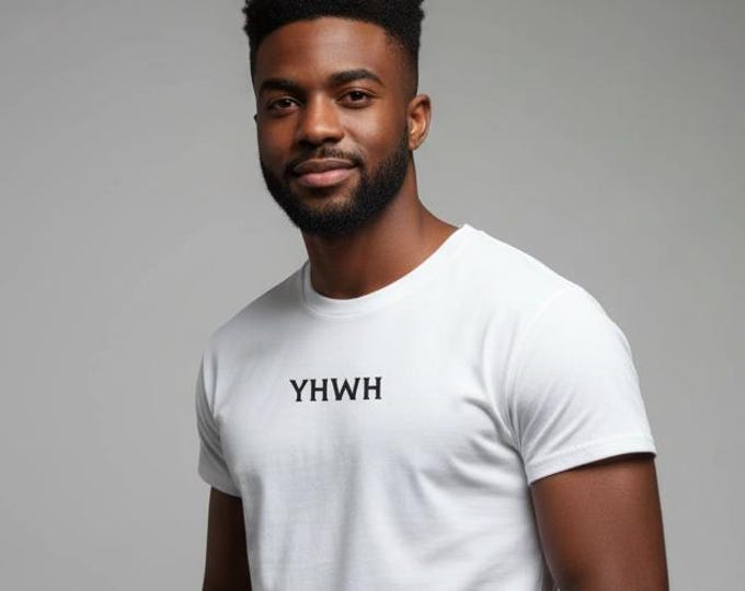 Minimalist YHWH T-Shirt | Organic Cotton Christian Tee