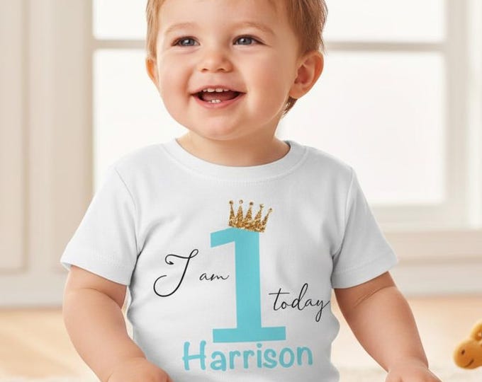 I Am 1 2 3 4 5 Birthday T Shirt | Personalised Boys Birthday Top | Custom Any Age & Name Birthday Tee | Birthday Outfit for Boys