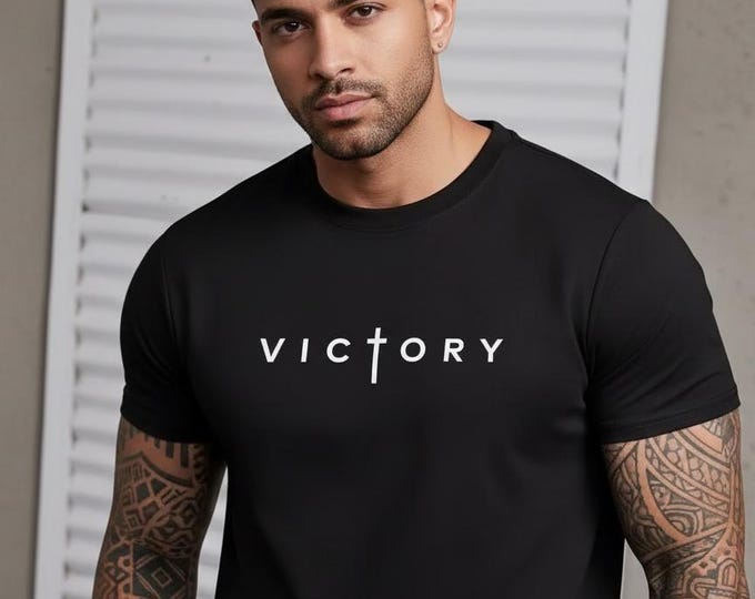 Unisex Victory T-Shirt | Christian Faith Top | Inspirational Bible Verse Tee in Multiple Colours