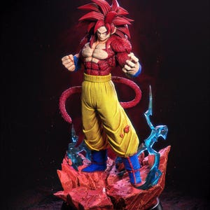Goku SSJ 4 | Dragon Ball GT | Bust or Full Figure | 3D Printed & Hand-Painted