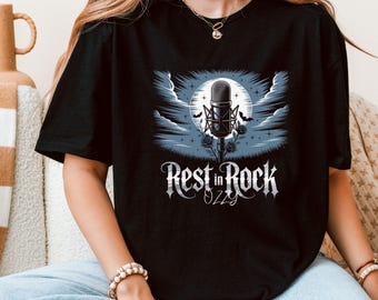 Koszulka z hołdem dla Ozzy'ego: Koszulka z muzyką gotycko-rockową, prezent dla rockmana na Halloween