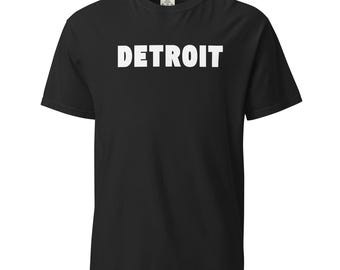Camiseta de Detroit / Camiseta gráfica con nombre de ciudad llamativo / Ropa urbana