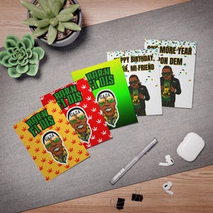 Tarjeta de cumpleaños de Vybz Kartel, tarjeta de cumpleaños de Dancehall, Born Fi Dis, divertida tarjeta de cumpleaños jamaiquina para él o ella, ¡regalo de música Dancehall!
