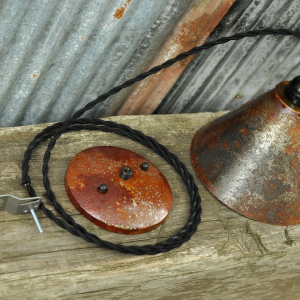 Rustic Metal Pendant Lighting, Rustic Pendant Lights, Bar Accent Lighting, Drop Metal