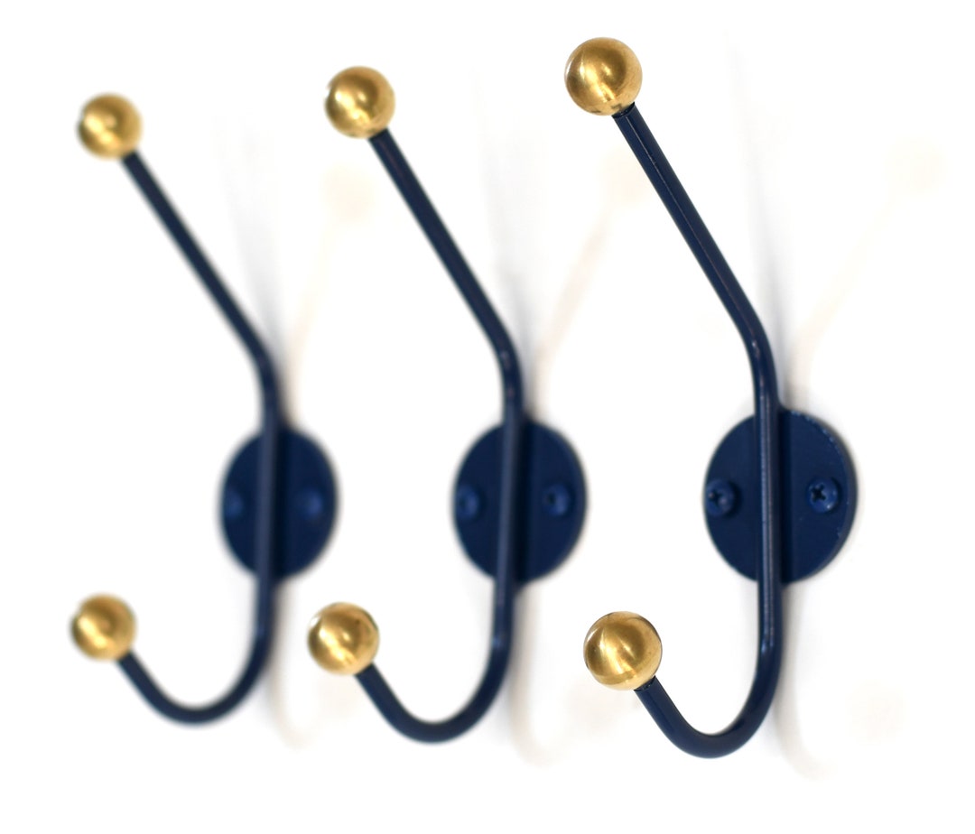 Set of 3- Mid Century Double Wall Hook - Etsy