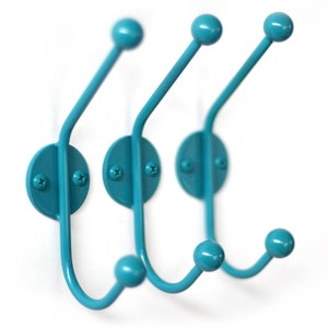 Mid Century Solid Wall Hook- Set of 3 or 5