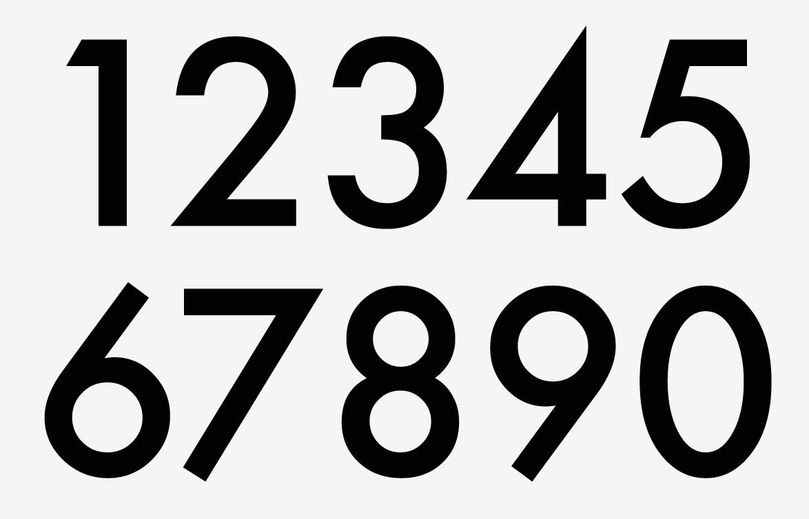 Black Powder Coated Aluminum Numbers With Matching Screws - Etsy