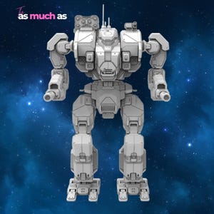 Battlemech (mechwarrior) - 3D Print STL File - Sci-fi Robot Model - Etsy UK
