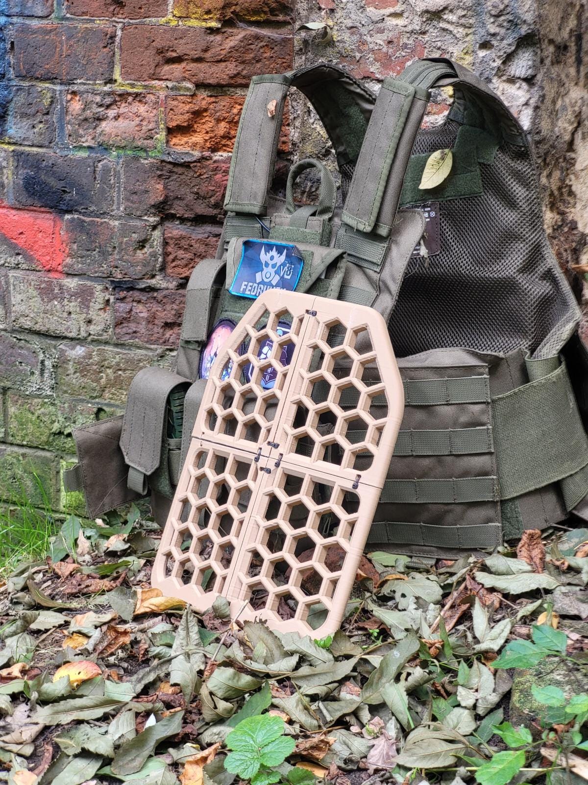 Honeycomb SAPI Plate Carrier Insert for Airsoft and Training ...