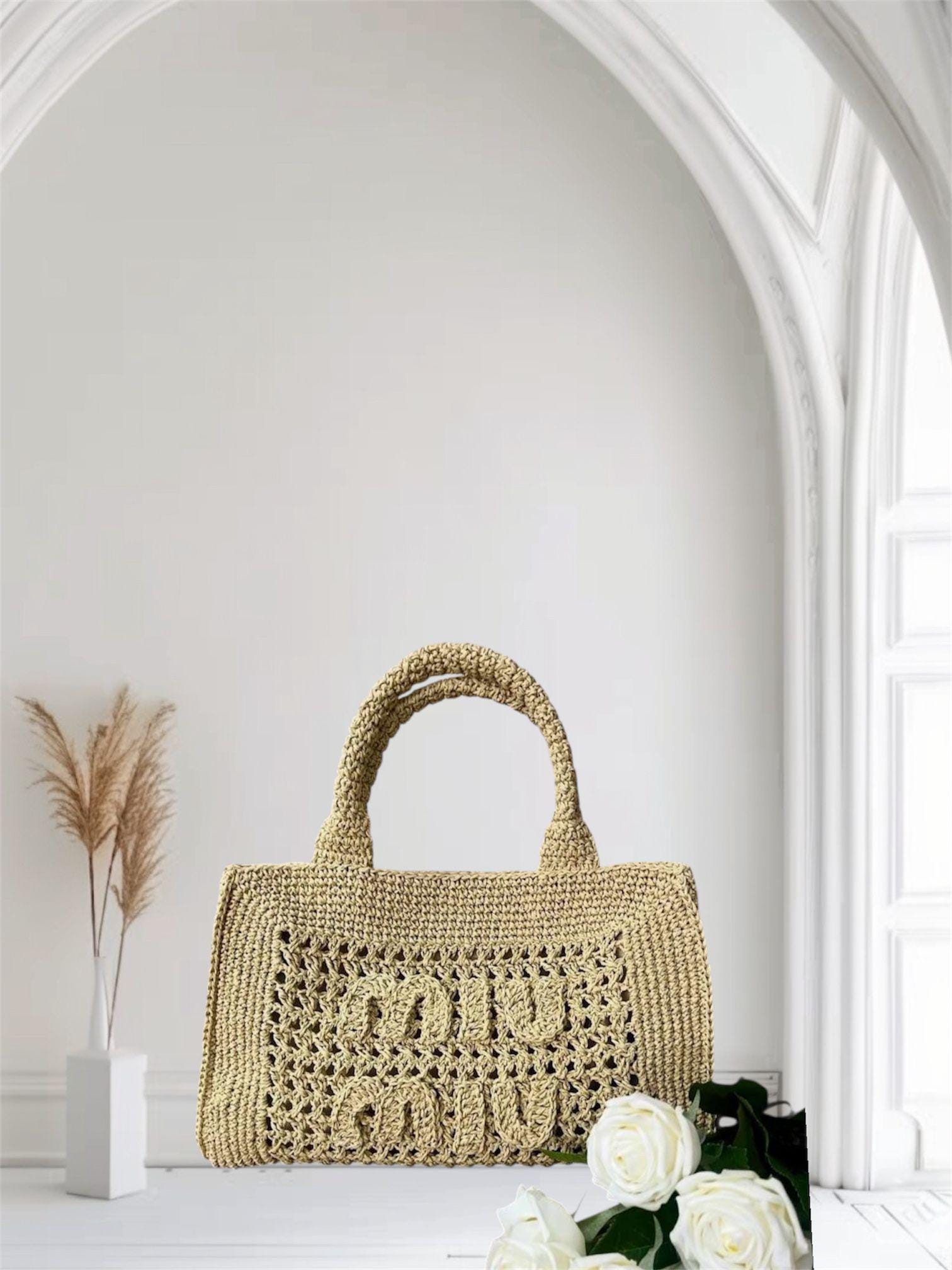 miumiu ニット編みハンドバッグ Miu miu crochet bag - Etsy 日本