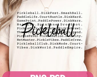 Pickleball PNG, Tipografía de Pickleball PNG personalizable, Regalo para amantes del Pickleball, Camiseta de Pickleball PSD, Pickleball PNG, Mamá de Pickleball Png