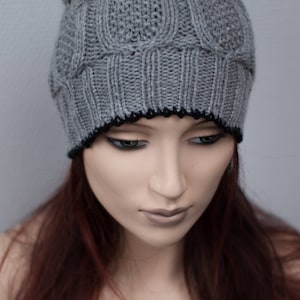 Owl Hat // Cable Knit Hat // Winter Fashion Accessories Active / Hand knit hat / Free shipping / Christmas gift idea