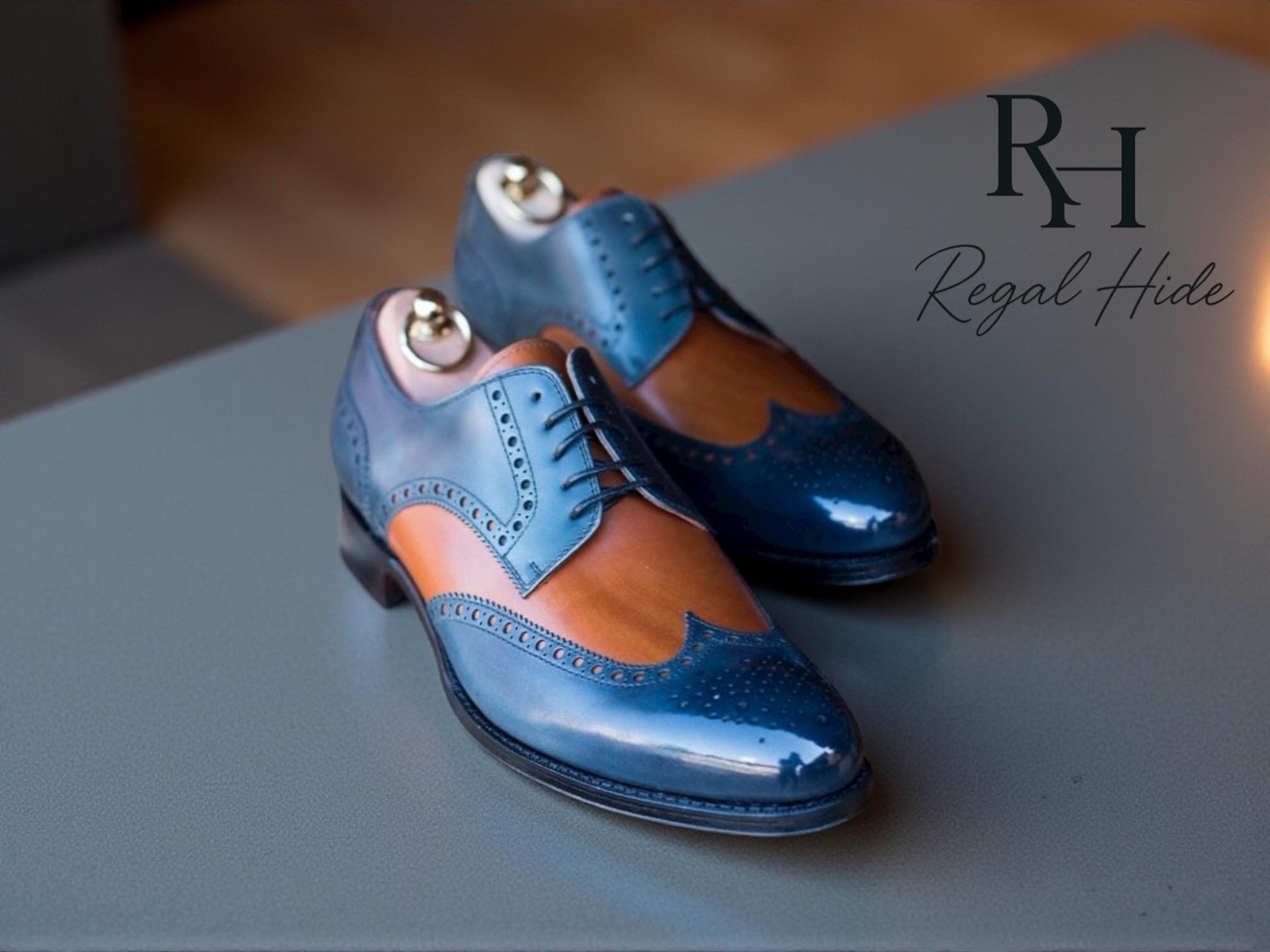 Light Blue Dress Shoes Men - Etsy