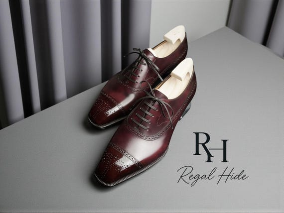 Luxury Handmade Oxford Shoes for Men | Genuine Leather Dress Shoes | Custom Classic Formal Footwear