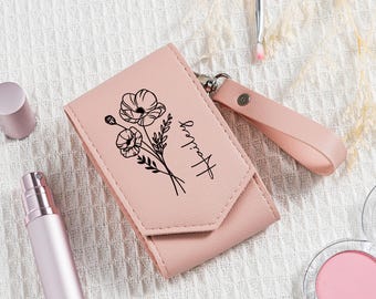 Custodia per rossetto personalizzata, custodia per balsamo per labbra con nome personalizzato, regalo per damigella d'onore, regalo per San Valentino, regalo per addio al nubilato, regalo per lei, regalo di nozze