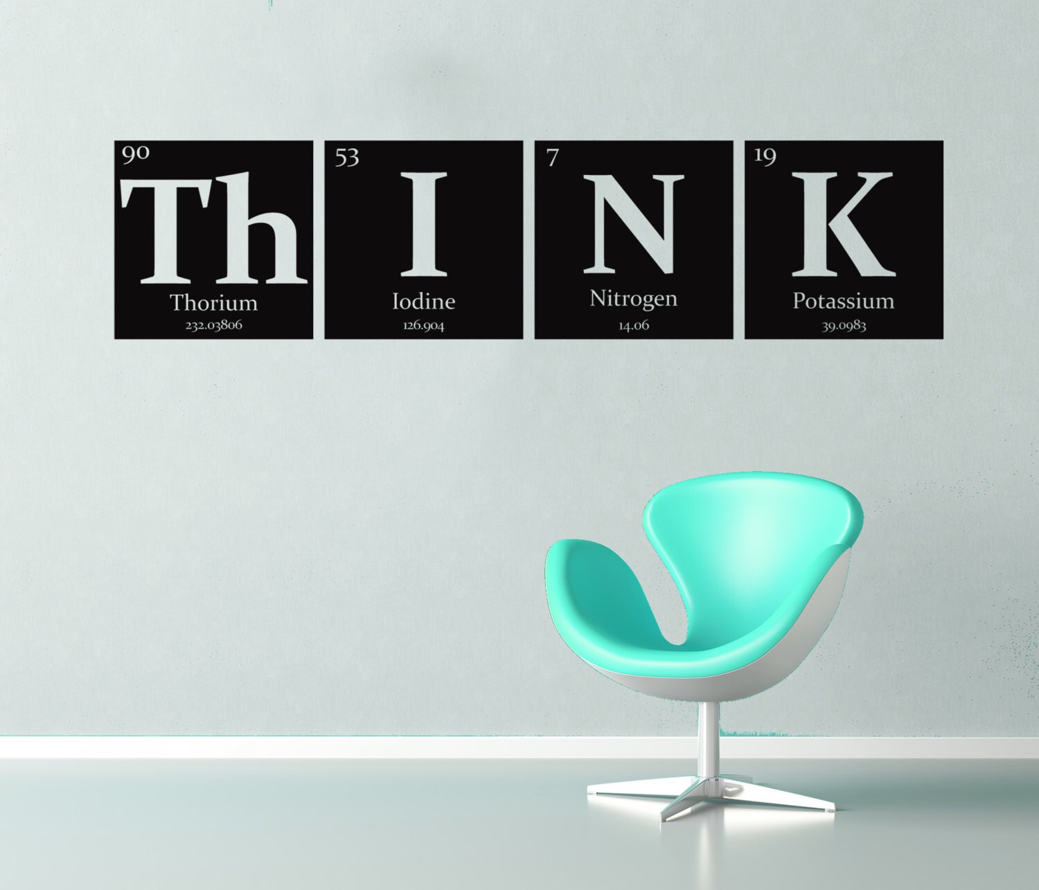 Think Vinyl Wall Decal Periodic Table Of Elements