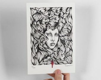 Art print, Digital print, Limited edition illustration "ABLE"