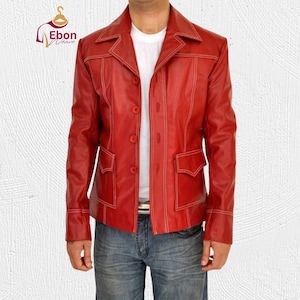 FIGHT CLUB タイラーダーデン 赤 レザージャケット 定価44000円