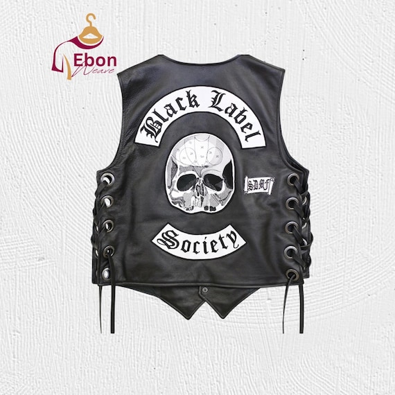 Ultimate Zakk Wylde BLS Vest – Black Label Society Biker Leather