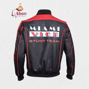 Ultimate Colt Bomber Miami Vice Jacket – Ryan Gosling Fall Guy Stuntman Black Real Leather Coat Movie Style