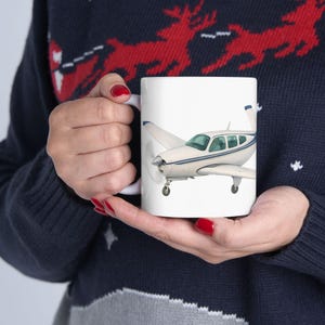 Beechcraft Bonanza Mug | V-Tail Legacy for Your Morning Routine Ceramic Mug, (11oz, 15oz)