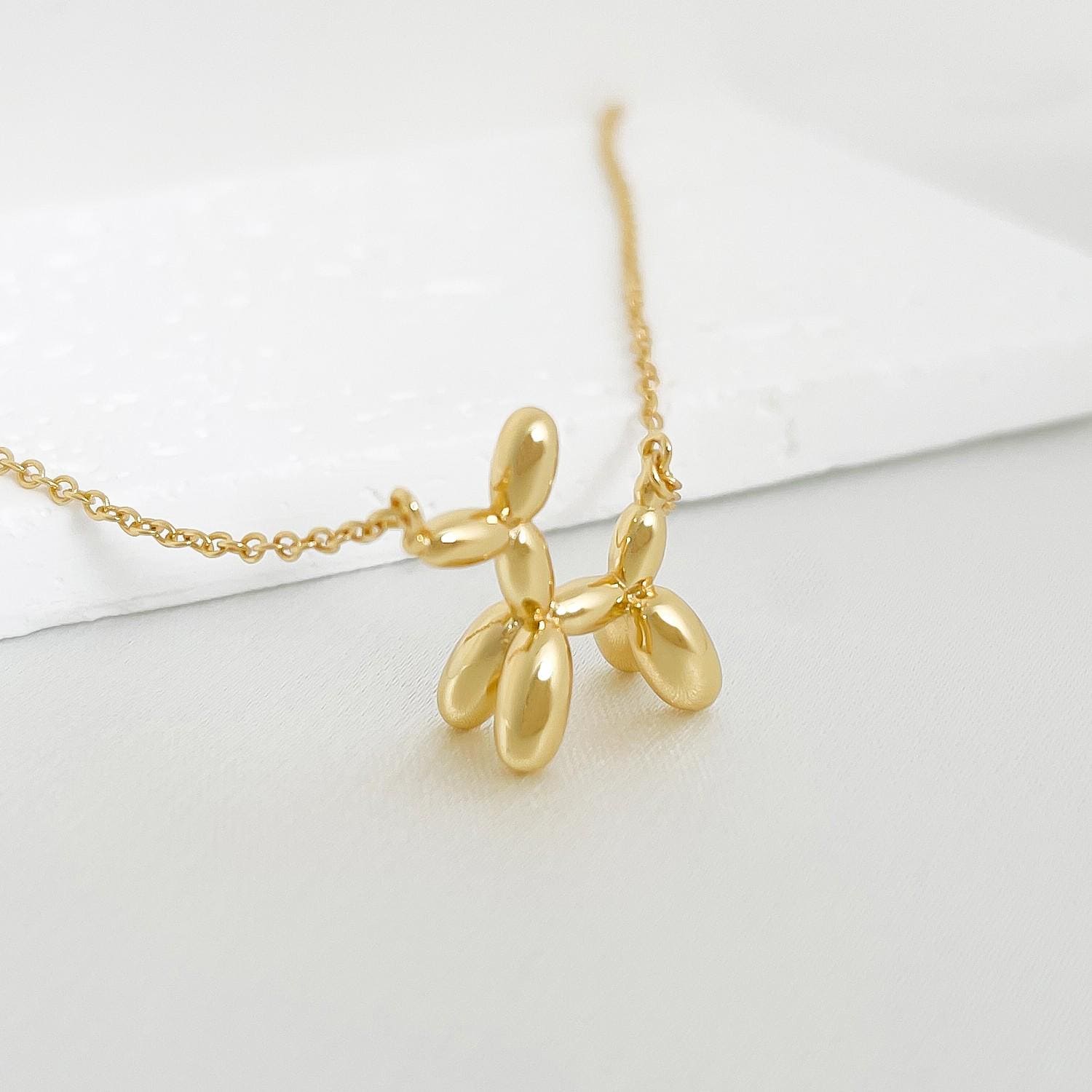 ghost balloon dogネックレス ghostのバルーンドッグ ネックレス(シルバー)