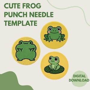 Mönster för grodstansnålar: Mallar för underlägg, muggmatta, nyckelringar (PDF-nedladdning)