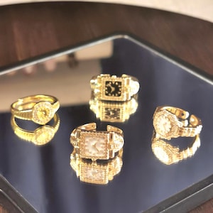 Watch Face Ring - Steampunk Timepiece Jewelry