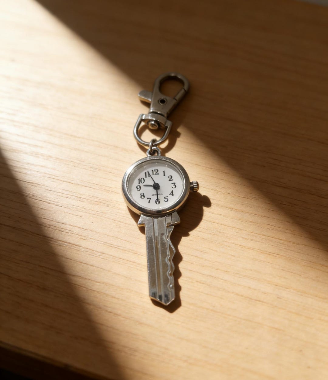 Key Shaped Watch Keychain Creative Clock Key Ring Gift - Etsy