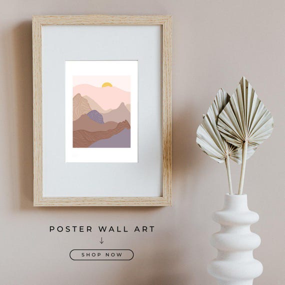 Boho Wall Art Poster
