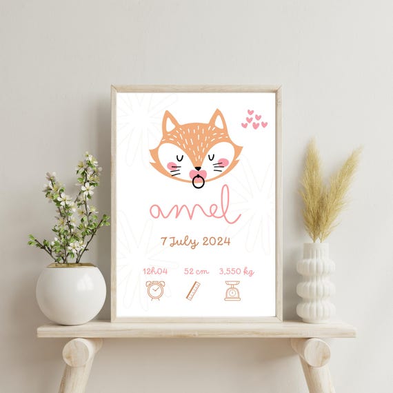 Playful Monogram Baby Name Print | Digital Download