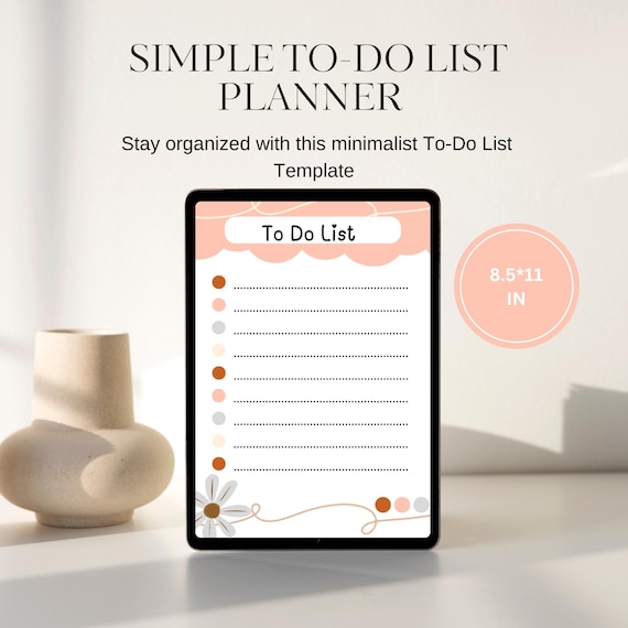 Editable To-Do List Template: Canva Daily Planner (Digital Download)