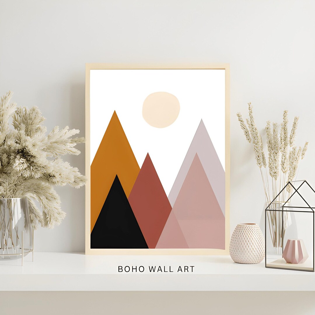 Printable Boho Wall Art: Minimalist Neutral Style - Instant Download - Etsy