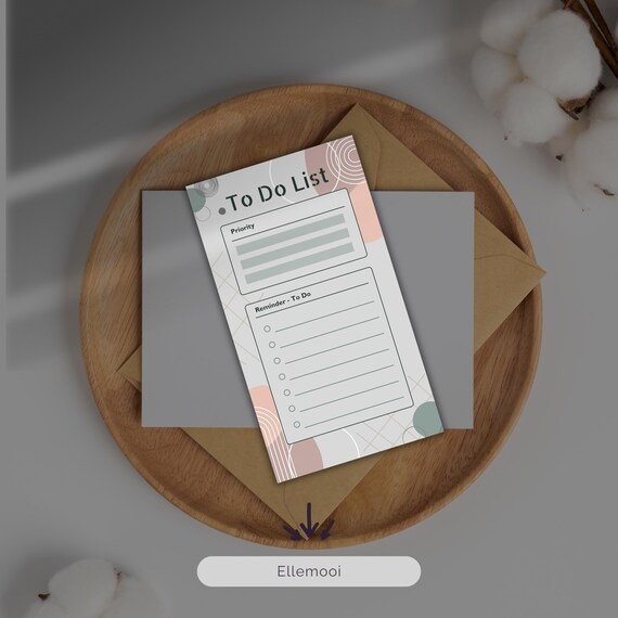 To-Do List Template | Editable Canva Daily Planner | Planner Checklist  Organizer | Digital Download