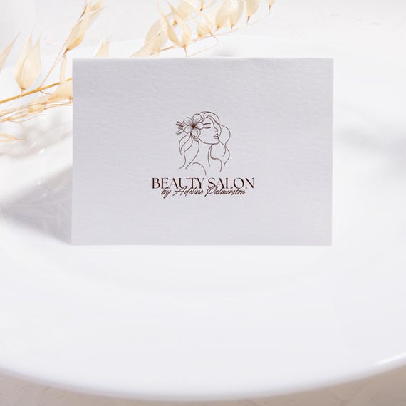 Brown and Beige Beauty Logo