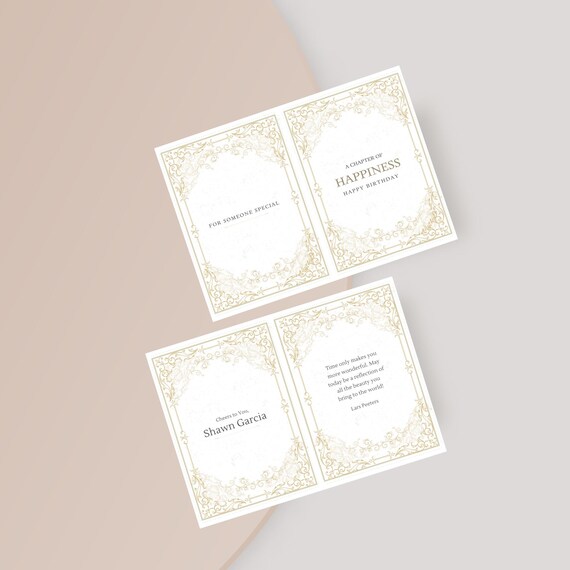 Gold Elegant Greeting Card